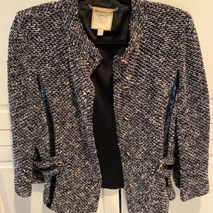 St. John Couture Blazer Size 6 Black and White